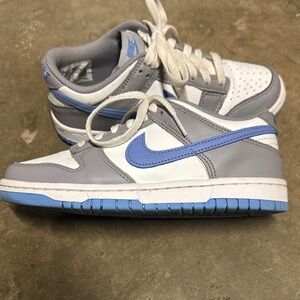 Kids' Nike Blue and Gray Dunks